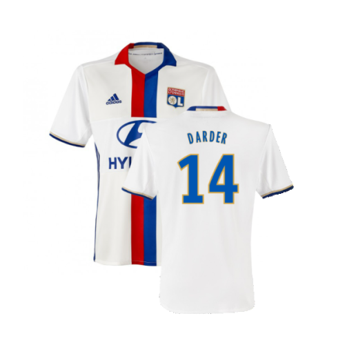 Lyon 2016-17 Home Shirt (3XL) (Mint) (Darder 14)