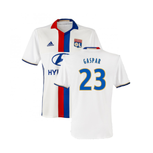 Lyon 2016-17 Home Shirt (3XL) (Mint) (Gaspar 23)