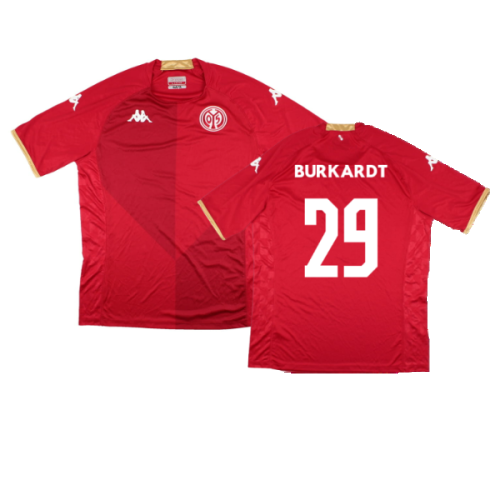 Mainz 05 2022-23 Home Shirt (Sponsorless) (L) (Mint) (Burkardt 29)