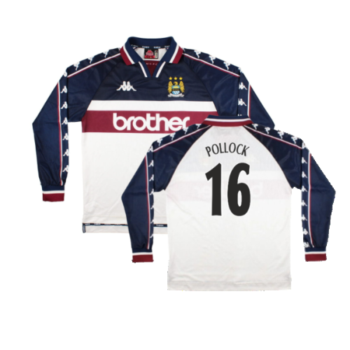 Manchester City 1997-99 Away Long Sleeve Shirt (M) (Very Good) (Pollock 16)