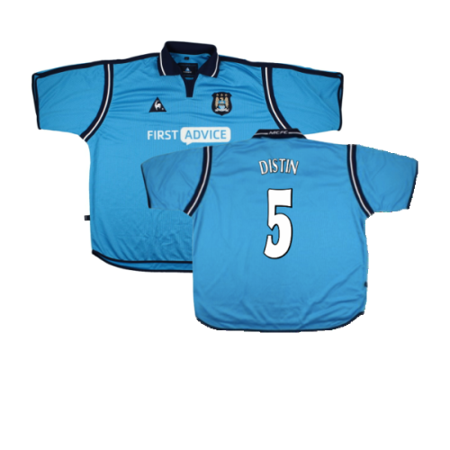 Manchester City 2002-03 Home Shirt (XXL) (Excellent) (Distin 5)