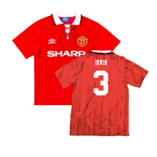 Manchester United 1992-94 Home (L) (Very Good) (Law 10)