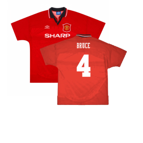 Manchester United 1994-96 Home Shirt (Y) (Excellent) (Bruce 4)