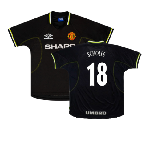 Manchester United 1998-99 Third Shirt (XL) (Excellent) (Scholes 18)