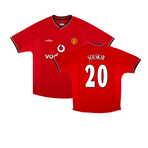 Manchester United 2000-02 Home Shirt (Youths) (Good) (Solskjr 20)