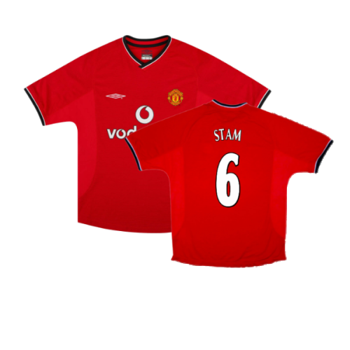 Manchester United 2000-02 Home Shirt (Youths XL) (Excellent) (Stam 6)