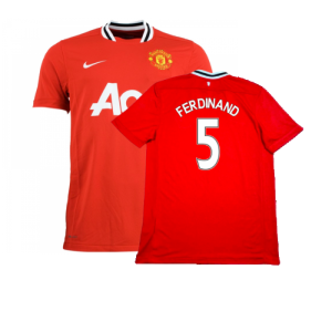 Manchester United 2011-12 Home Shirt (Very Good) (Ferdinand 5)