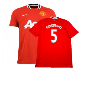 Manchester United 2011-12 Home Shirt (Excellent) (Ferdinand 5)