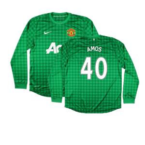 Manchester United 2012-13 Home GK Shirt (S) (Excellent) (Amos 40)