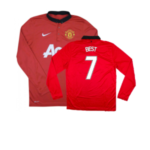 Manchester United 2013-14 Home Long Sleeve Shirt (L) (Mint) Manchester United 2013-14 Home Long Sleeve Shirt (L) (Mint)