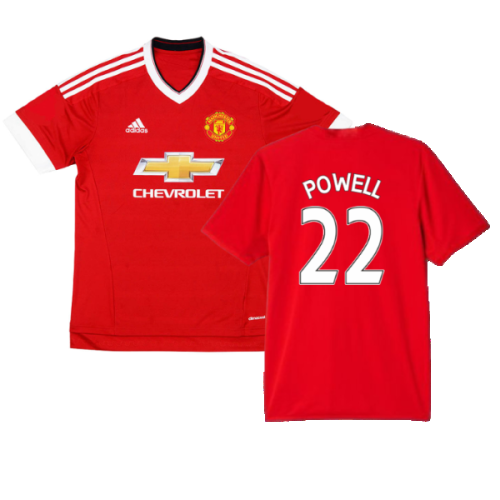 Manchester United 2015-16 Home Shirt (M) (Excellent) (Powell 22)