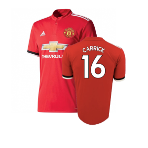 Manchester United 2017-18 Home Shirt (L) (Mint) (Carrick 16)