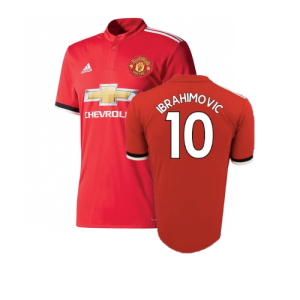 Manchester United 2017-18 Home Shirt (L) (Very Good) (Ibrahimovic 10)