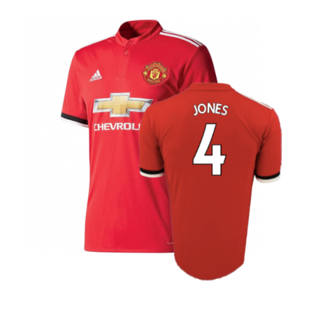 Manchester United 2017-18 Home Shirt (L) (Very Good) (Jones 4)