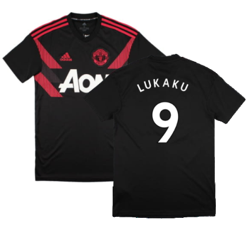 Manchester United 2018-19 Adidas Training Shirt (XL) (Excellent) (Lukaku 9)
