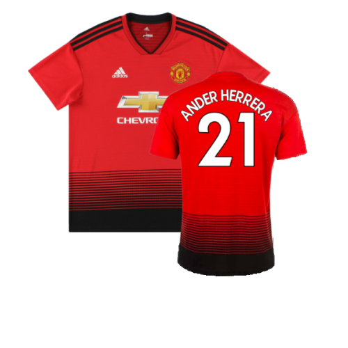 Manchester United 2018-19 Home Shirt (XL) (Excellent) (Ander Herrera 21)