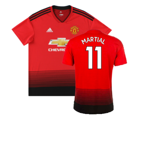 Manchester United 2018-19 Home Shirt (M) (Excellent) (Martial 11)