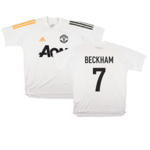 Manchester United 2020-21 Adidas Training Shirt (S) (BECKHAM 7) (Good)