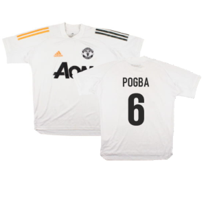 Manchester United 2020-21 Adidas Training Shirt (S) (Pogba 6) (Good)