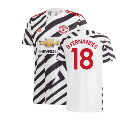 Manchester United 2020-21 Third Shirt (XL) (Good) (B FERNANDES 18)