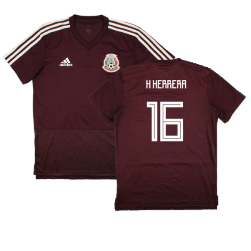 Mexico 2018-19 Adidas Training Shirt (S) (H Herrera 16) (Excellent)