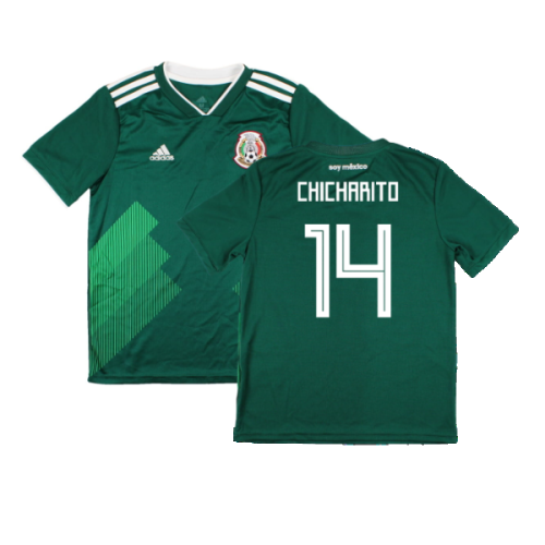 Mexico 2018-19 Home Shirt (Mint) (Chicharito 14)