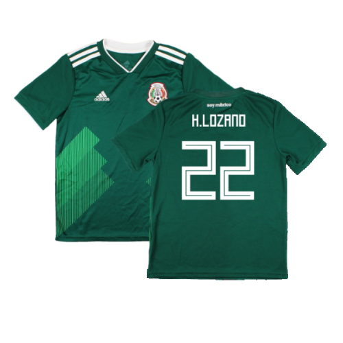 Mexico 2018-19 Home Shirt (Mint) (H.Lozano 22)