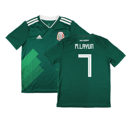 Mexico 2018-19 Home Shirt (Mint) (M.Layun 7)