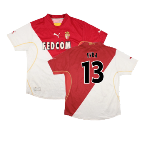 Monaco 2002-03 Home Shirt (XL) (Fair) (Evra 13)