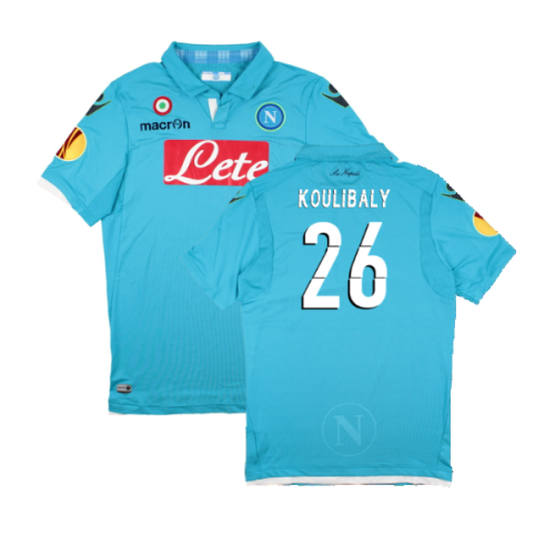 Napoli 2014-15 European Home Shirt (XL) (Excellent) (KOULIBALY 26)