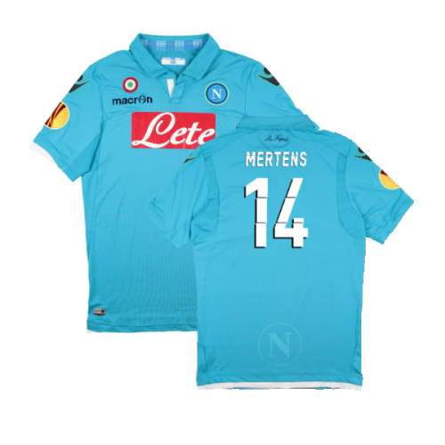 Napoli 2014-15 European Home Shirt (XL) (Excellent) (MERTENS 14)