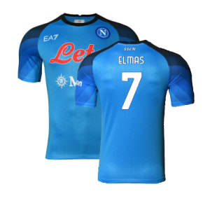 Napoli 2022-23 Player Issue Home Shirt (S) (Very Good) (Elmas 7)