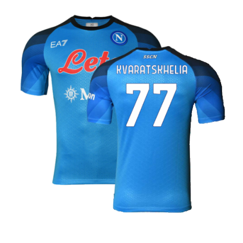 Napoli 2022-23 Player Issue Home Shirt (3XL) (Kvaratskhelia 77) (Excellent)