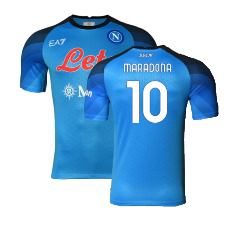 Napoli 2022-23 Player Issue Home Shirt (M) (Excellent) (Maradona 10)