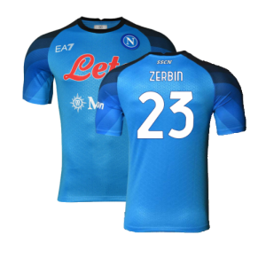 Napoli 2022-23 Player Issue Home Shirt (S) (Very Good) (Zerbin 23)