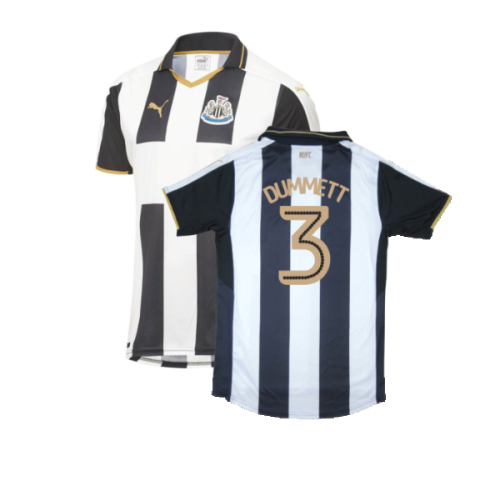 Newcastle United 2016-17 Sponsorless Home Shirt (M) (Excellent) (Dummett 3)