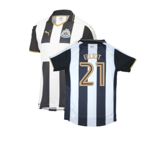 Newcastle United 2016-17 Sponsorless Home Shirt (M) (Excellent) (Elliot 21)