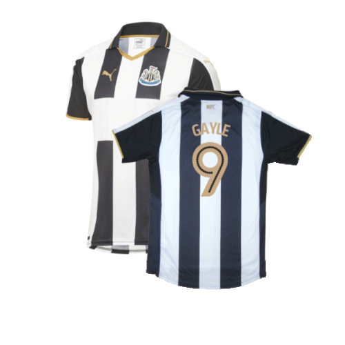 Newcastle United 2016-17 Sponsorless Home Shirt (M) (Excellent) (Gayle 9)