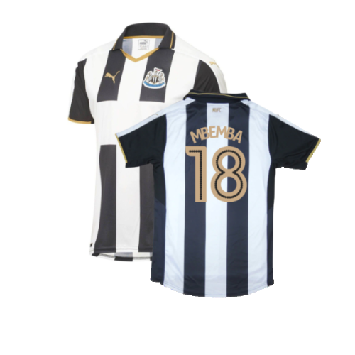 Newcastle United 2016-17 Sponsorless Home Shirt (M) (Excellent) (Mbemba 18)