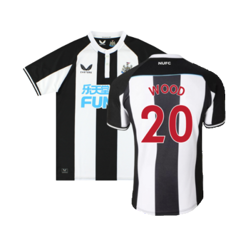 Newcastle United 2021-22 Home Shirt (M) (Very Good) (WOOD 20)