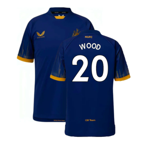 Newcastle United 2022-23 Away Shirt (Sponsorless) (XXL) (Excellent) (WOOD 20)