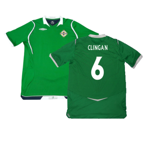 Northern Ireland 2008-09 Home Shirt (Excellent) (Clingan 6)