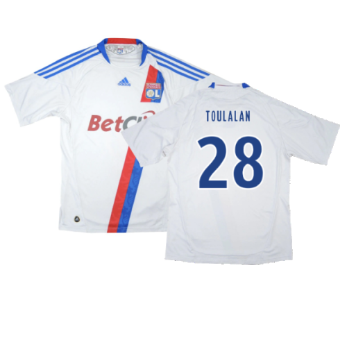 Olympique Lyon 2010-11 Home Shirt (Good) (Toulalan 28)