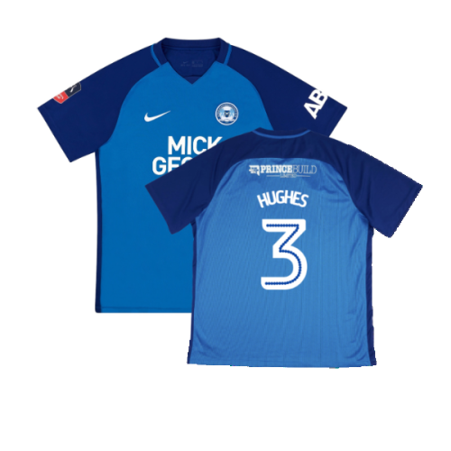 Peterborough United 2017-18 Home Shirt (M) (Excellent) (Hughes 3)