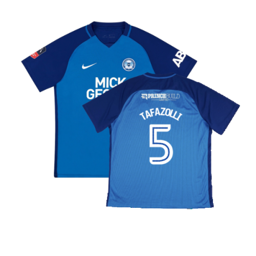 Peterborough United 2017-18 Home Shirt (M) (Excellent) (Tafazolli 5)