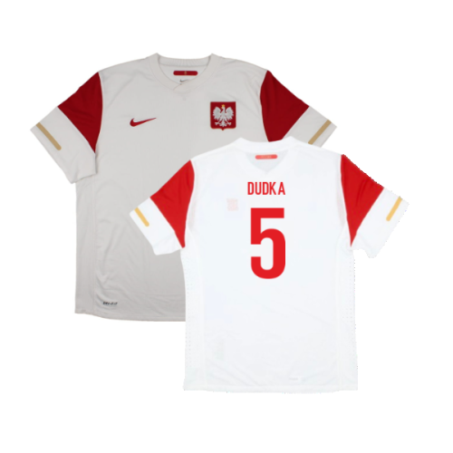 Poland 2010-12 Home Shirt (XL) (Excellent) (Dudka 5)