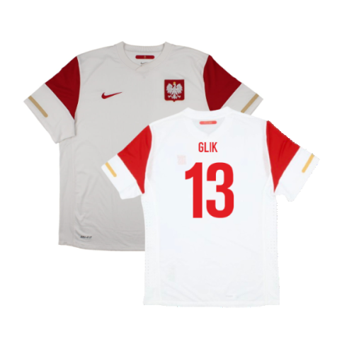 Poland 2010-12 Home Shirt (XL) (Excellent) (Glik 13)