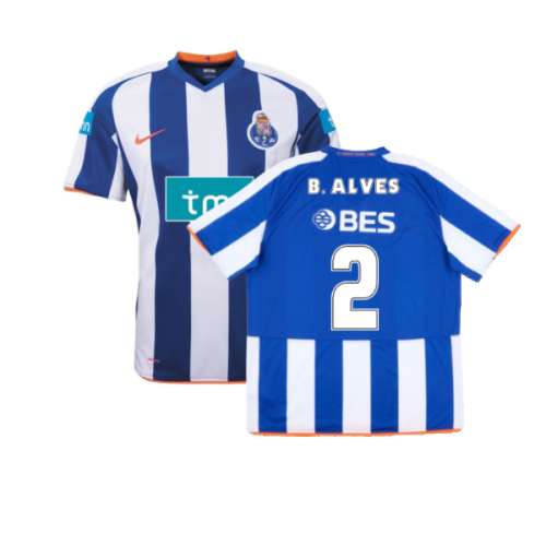 Porto 2008-09 Home Shirt (L) (Excellent) (B. Alves 2)