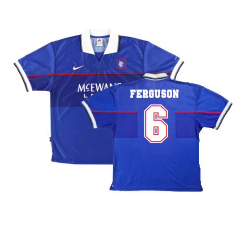 Rangers 1997-99 Home Shirt (XL Boys) (Excellent) (FERGUSON 6)