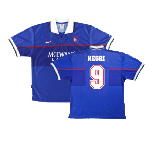 Rangers 1997-99 Home Shirt (XL Boys) (Excellent) (NEGRI 9)